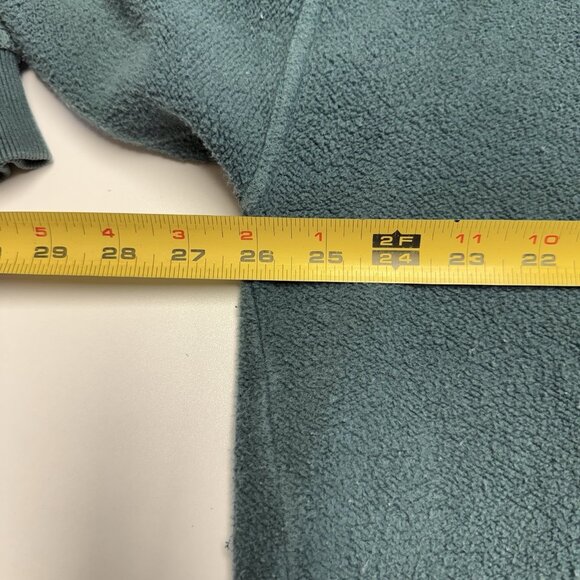 Bum Equipment Fleece Hoodie Sweatshirt Mens XL 26x28 Green Terry Cloth - Picture 12 of 13